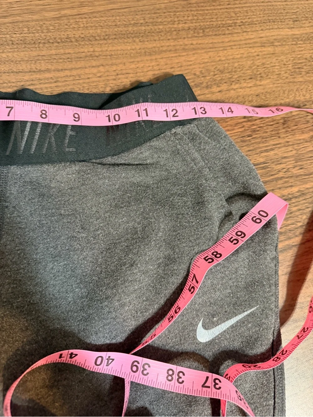 Nike Dark Gray Logo Elastic-Waist Track Joggers